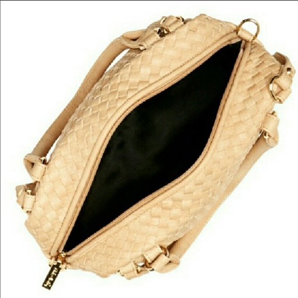 1leftBoutique-Pink Haley Rorie Woven Satchel Black - Picture 3 of 4